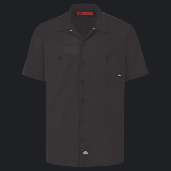 Men's Tall Industrial Short Sleeve Work Shirt Thumbnail