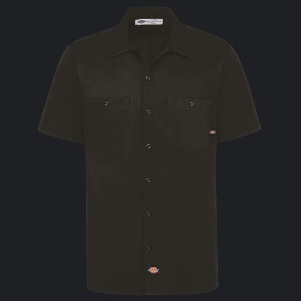 Men's Industrial Short Sleeve Cotton Work Shirt Thumbnail