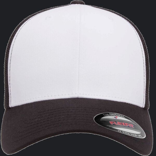 Adult Adjustable White-Front Panel Trucker Cap Thumbnail
