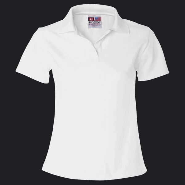 Ladies' USA Made Johnny Collar Polo Thumbnail