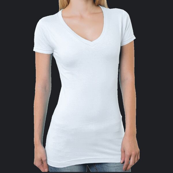 Ladies' USA Made V-Neck T-Shirt Thumbnail