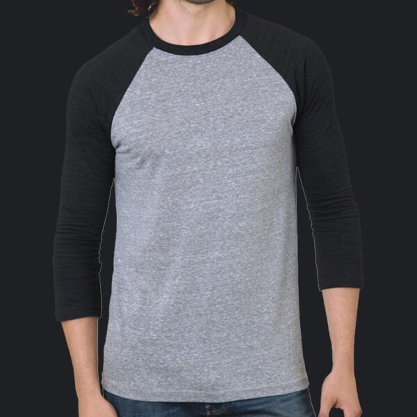 Unisex Three-Quarter Sleeve Raglan T-Shirt Thumbnail