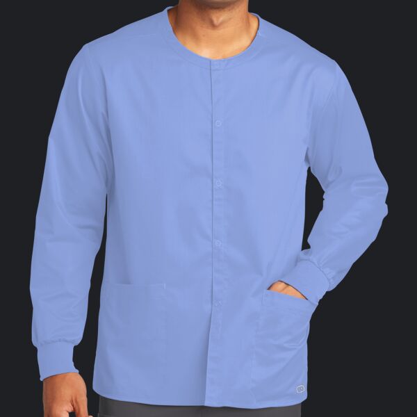 Unisex WorkFlex Snap Front Scrub Jacket Thumbnail