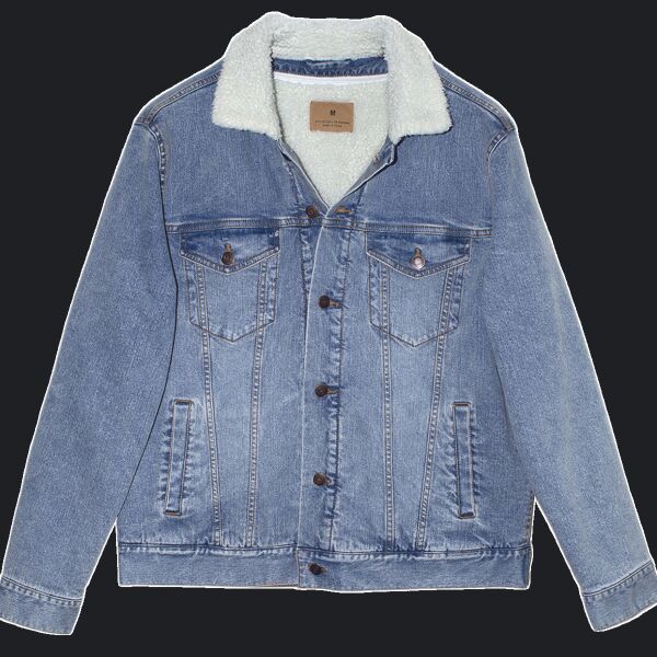 Unisex Sherpa-Lined Denim Jacket Thumbnail