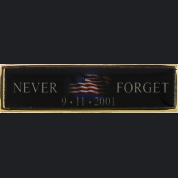Never Forget 9-11-2001 Commendation Bar Thumbnail