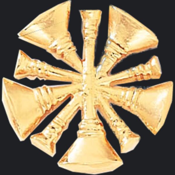Blackinton Chief 5 Bugles Collar Insignia Thumbnail