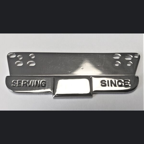 Drop Down Silver Serving Since Pin  Thumbnail