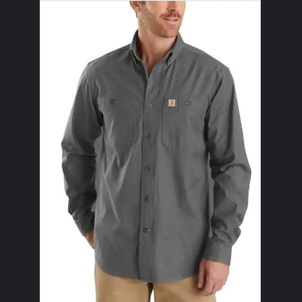 Rugged Flex® Relaxed Fit Midweight Canvas Long-Sleeve Shirt Thumbnail