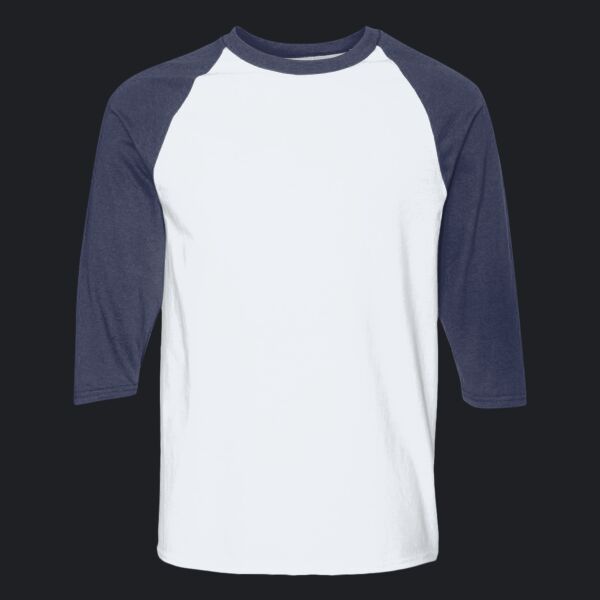 Heavy Cotton™ Raglan Three-Quarter Sleeve T-Shirt Thumbnail