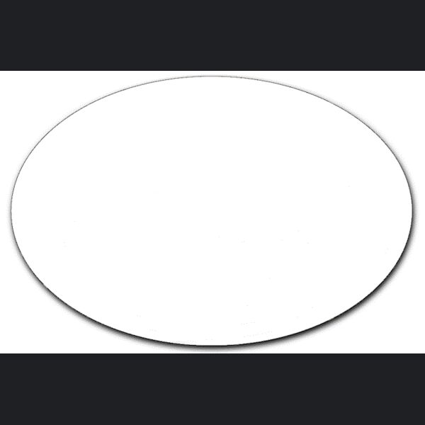 UNISUB NAME BADGE 1.5" x 3" OVAL GLOSS 1 Sided  Thumbnail