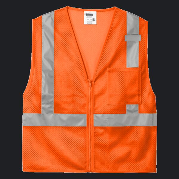 Ansi 107 Class 2 Mesh Zippered Vest Thumbnail