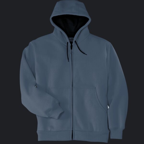 Heavyweight Full Zip Hooded Sweatshirt with Thermal Lining Thumbnail