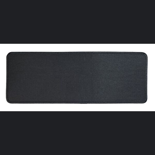 BACK PATCH (BLANK) - BLACK TWILL & BORDER - 11 X 4" - SEW ON BACKING Thumbnail