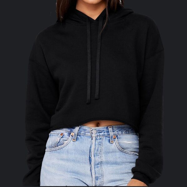 Ladies' Cropped Fleece Hoodie Thumbnail