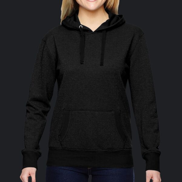 Ladies' Glitter French Terry Hooded Sweatshirt Thumbnail