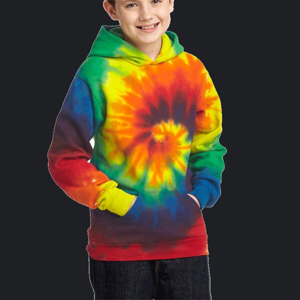 Youth Tie Dye Pullover Hooded Sweatshirt Thumbnail