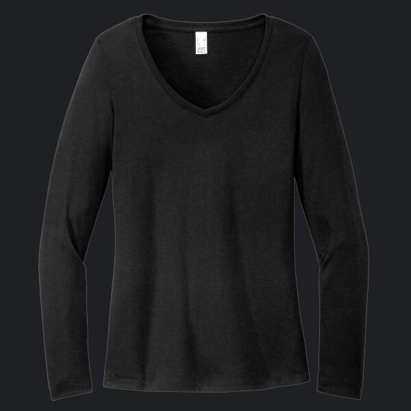 Women's Perfect Tri ® Long Sleeve V Neck Tee Thumbnail
