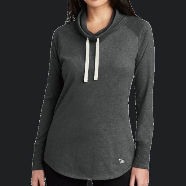 Ladies Sueded Cotton Blend Cowl Tee Thumbnail