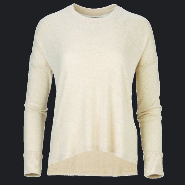 Ladies' Cuddle Soft Boxy Crewneck Sweatshirt Thumbnail
