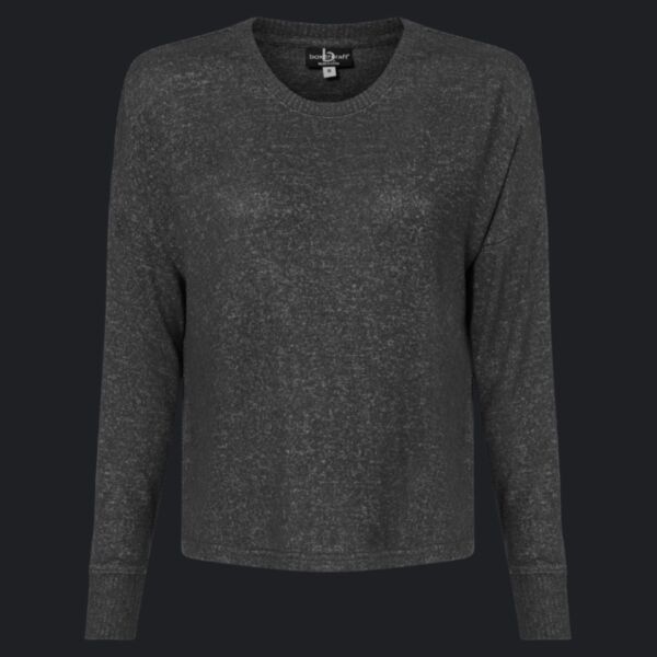 Women's Cuddle Fleece Boxy Crewneck Pullover Thumbnail