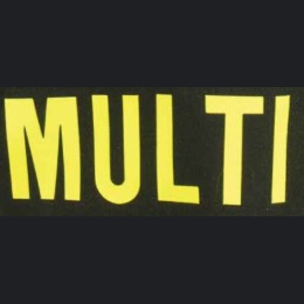 REFLECTIVE HEAT TRANSFERRED LETTERS ON BACK - 3" LIME/YELLOW LETTERS Thumbnail