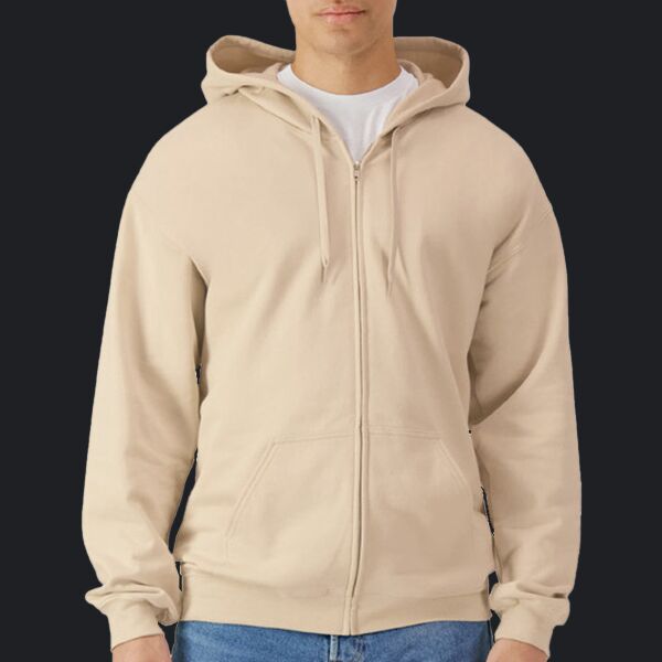 Unisex Softstyle Fleece Full Zip Hooded Sweatshirt Thumbnail