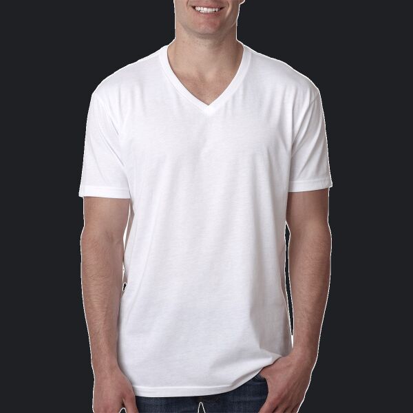 Men's CVC V-Neck T-Shirt Thumbnail
