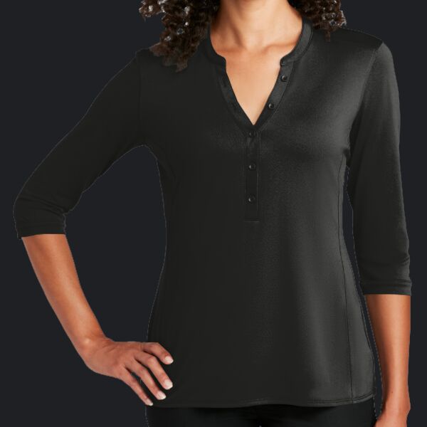 Women's UV Choice Pique Henley Thumbnail