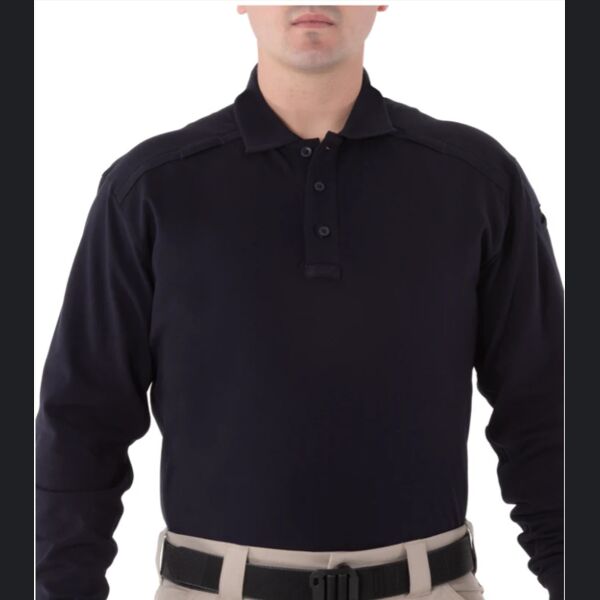 Men's Cotton Long Sleeve Polo Thumbnail