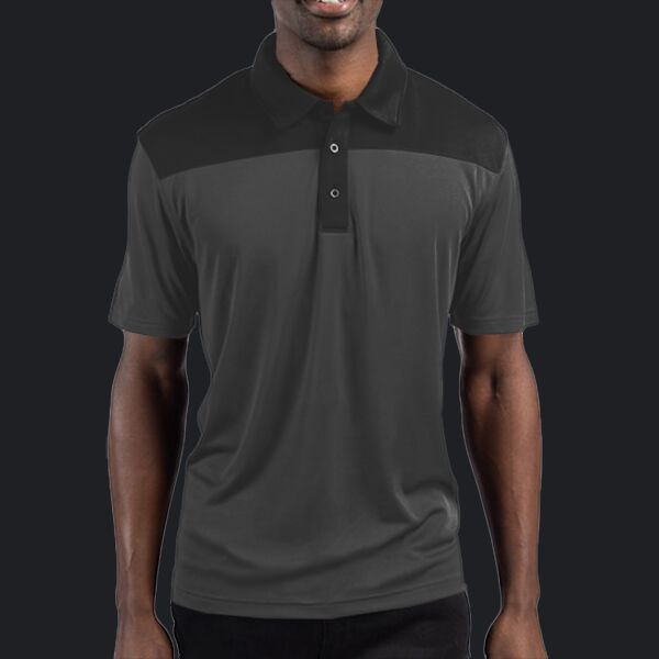 Clique Parma Colorblock Tech Jersey Mens Polo Thumbnail