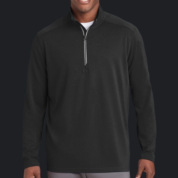 Sport Wick ® Textured 1/4 Zip Pullover Thumbnail