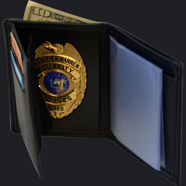 DRESS LEATHER SINGLE ID WALLET W/ CC SLOTS Thumbnail