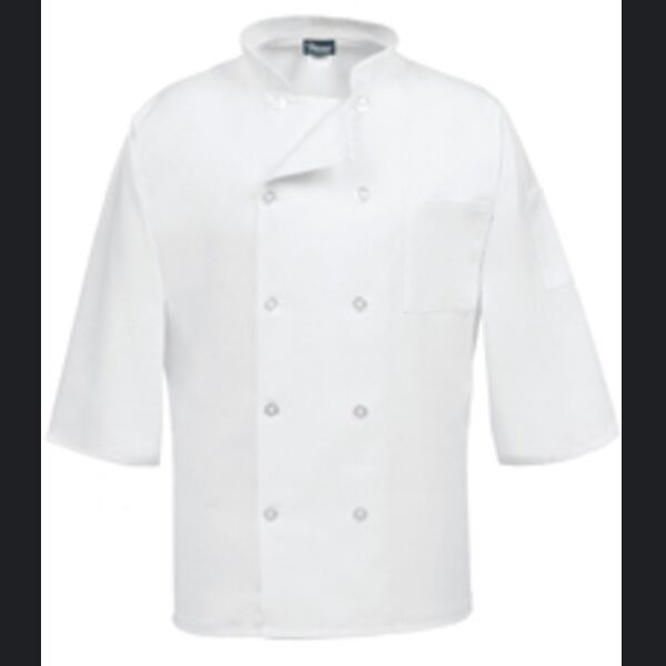 3/4 Sleeve White Chef Coat  Thumbnail