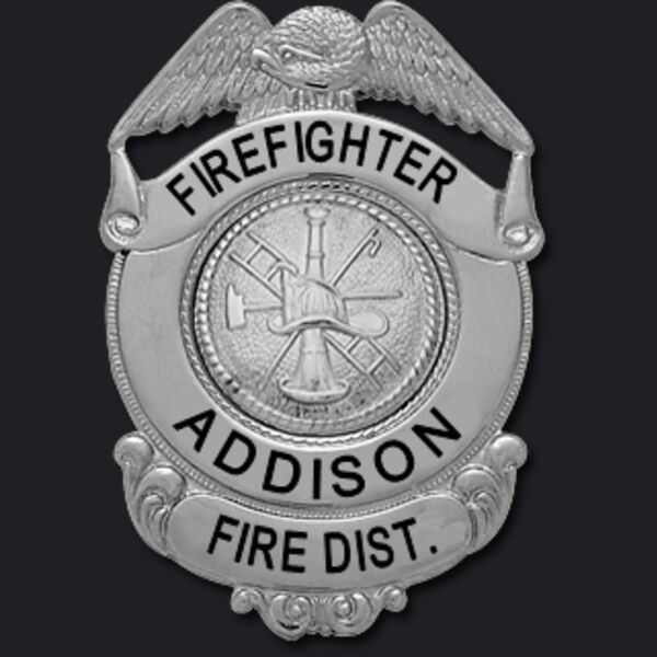 Addison FD Firefighter Badge  Thumbnail