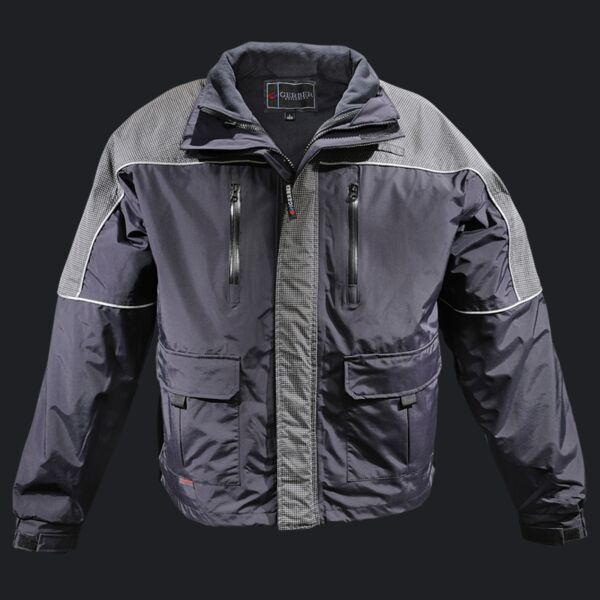 Gerber Outerwear Eclipse SX Waist Length Jacket with Removable Liner, ASTM F1671 - Navy  Thumbnail
