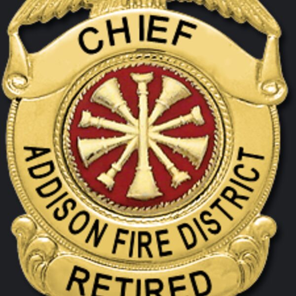 Addison FD Retired  Chief  Badge  Thumbnail