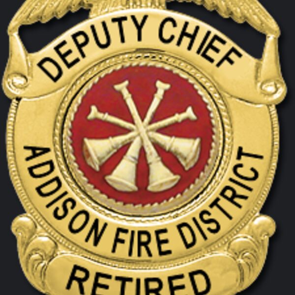 Addison FD Retired Deputy Chief  Badge  Thumbnail