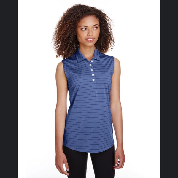Ladies' Rotation Stripe Sleeveless Polo Thumbnail