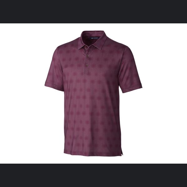 Pike Geo Grid Print Polo Thumbnail