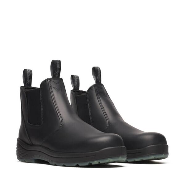 6" BLACK QUICK RELEASE STATION BOOT SAFETY TOE WITH TRANSLUCENT BOTTOM Thumbnail