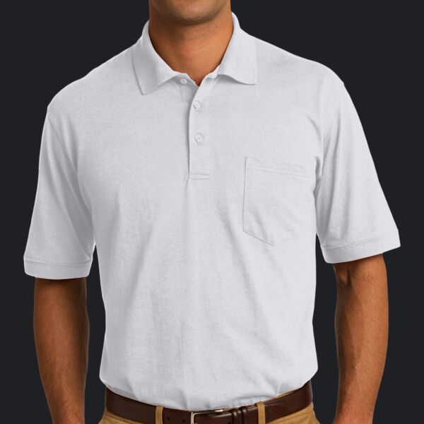 Core Blend Jersey Knit Pocket Polo Thumbnail