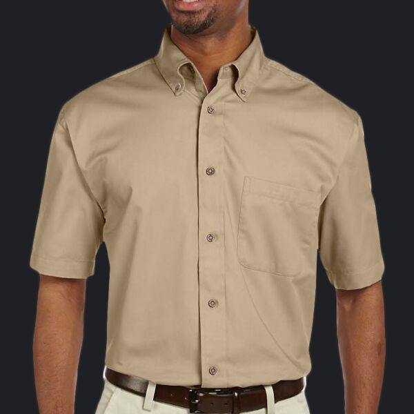 Men's Easy Blend™ Short-Sleeve Twill Shirt with Stain-Release Thumbnail