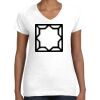 Women's Fine Jersey V-Neck Tee Thumbnail