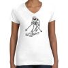 Women's Fine Jersey V-Neck Tee Thumbnail